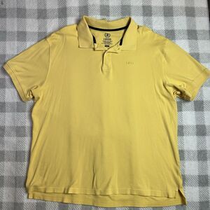 Izod Polo Shirt Men’s Size 2XL Yellow Performance Polo Shirt Collared Shirt